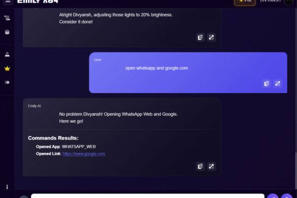Emily X64 windows api, xontrol apps and open links
