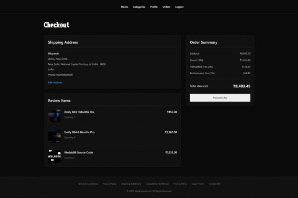 shop-dkydivyansh e-Commerce